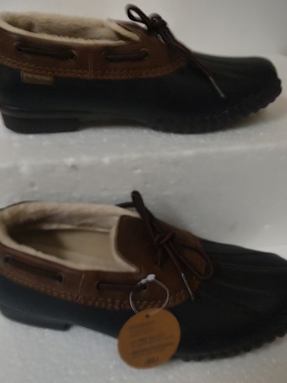 JBU By JBU Women's Size 7.5 Brown and Black Moc Toe Duck Shoes